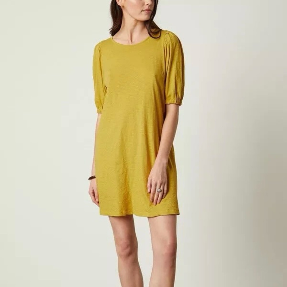Velvet by Graham & Spencer Yellow Mini Dress